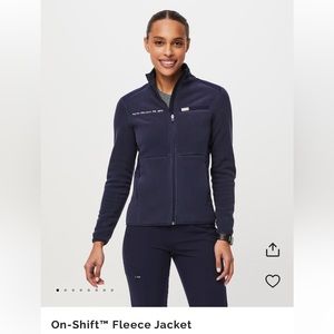 Figs On-Shift™ Fleece Jacket in navy size XS EUC